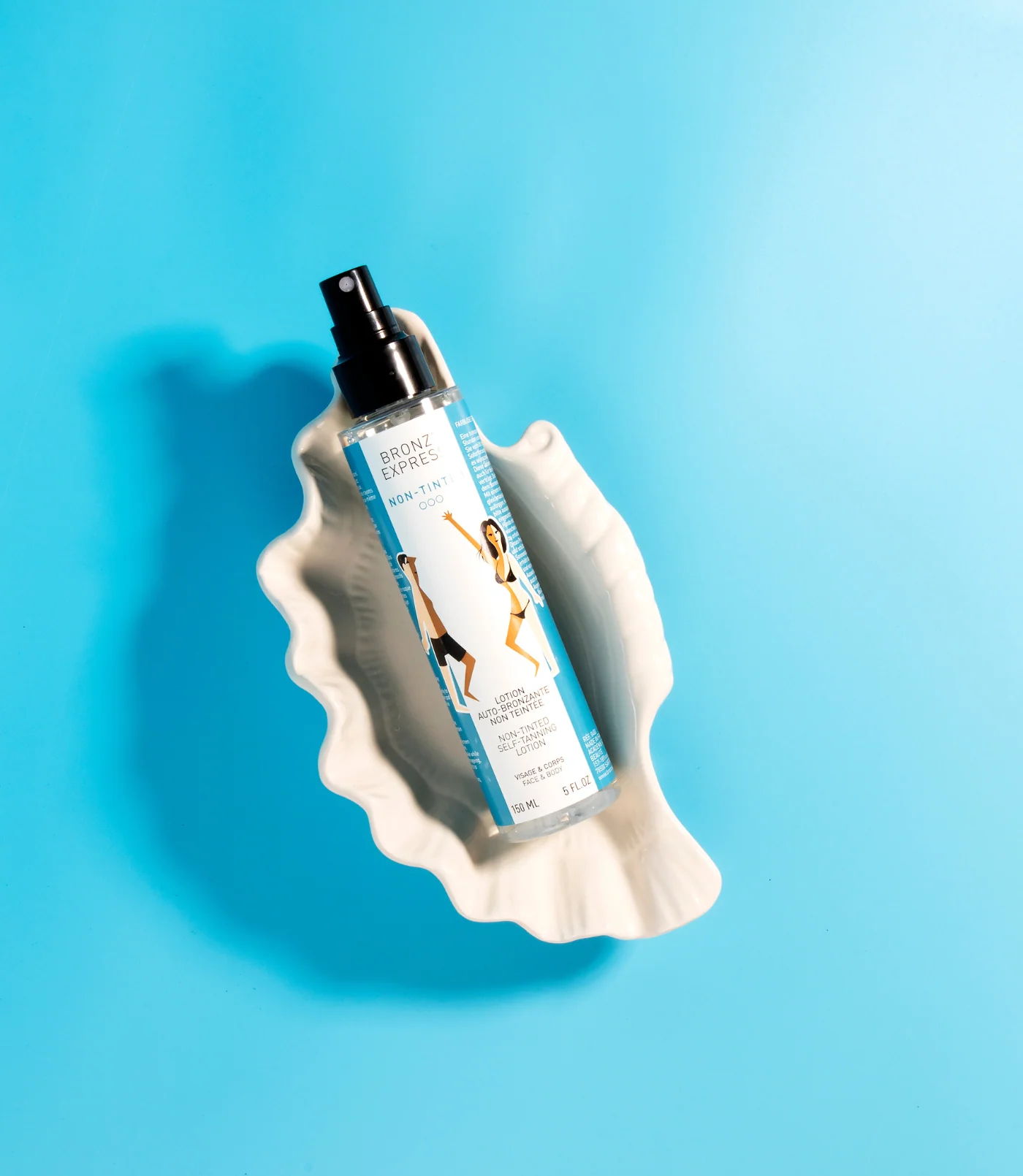 UUS! Bronz'Express Lotion Auto-Bronzante Teintée – Toonitud isepruunistuv "kastanivesi" näole ja kehale 150ml - Image 3